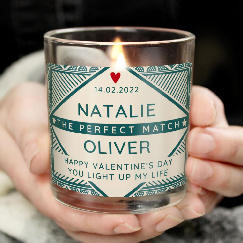 Personalised The Perfect Match Jar Candle Extra Image 1